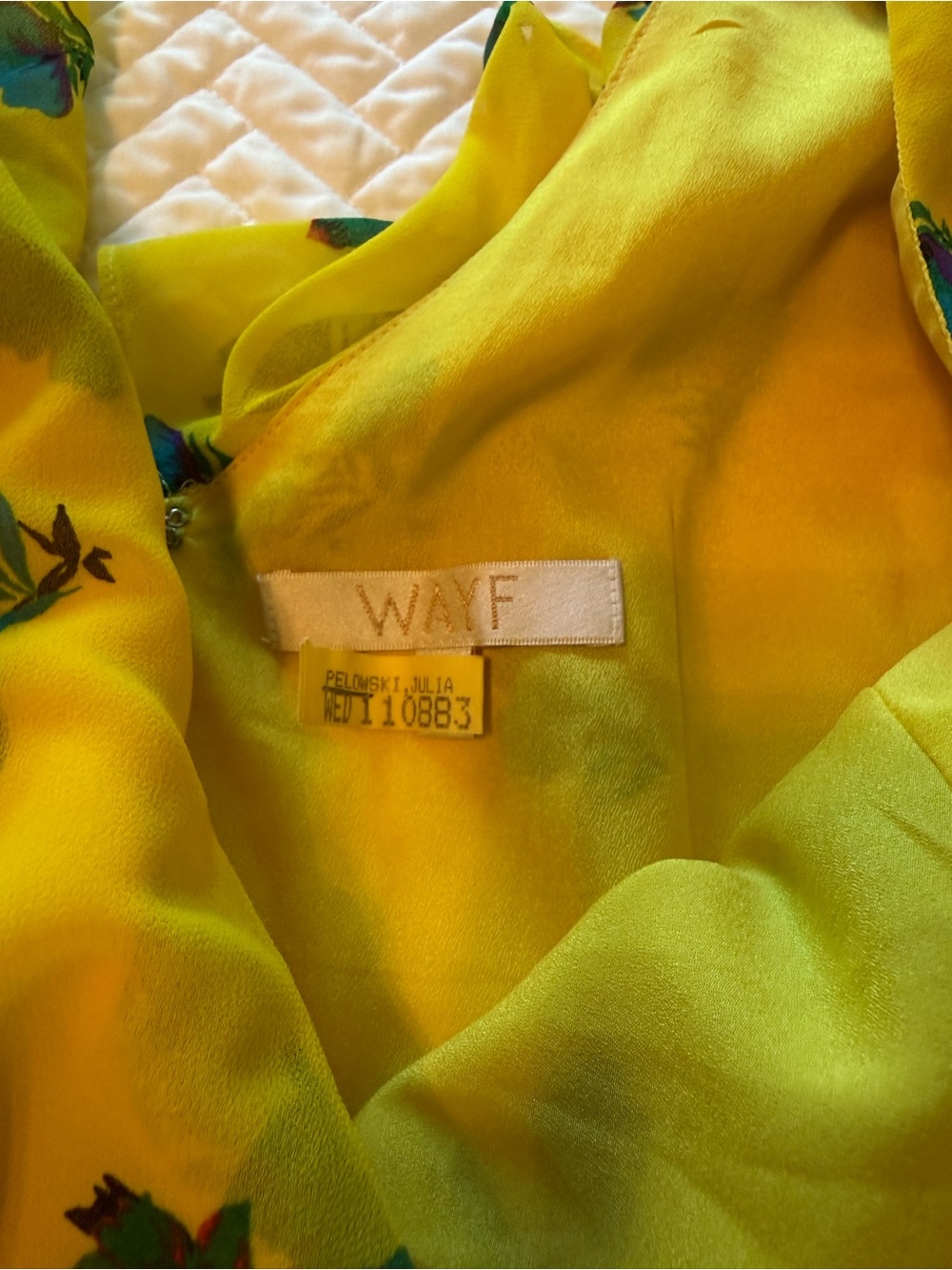 Wayf Yellow Floral Ruffle Maxi Dress - Picture 5 of 5